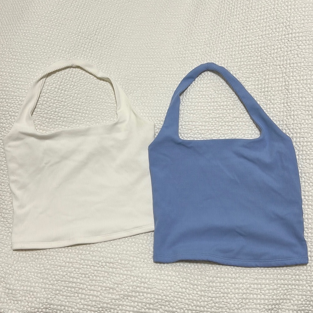 Abercrombie & Fitch White Halter Top